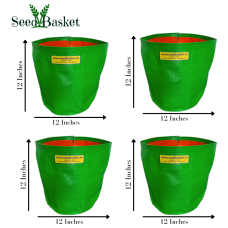 HDPE Grow Bag 12X12 (Pack Of Four) HDPE Grow Bag 12X12 (Pack Of Four)